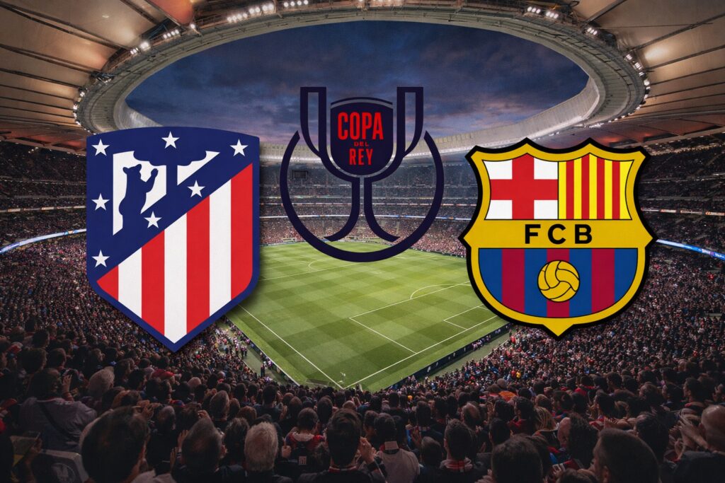 A ESPN e o Disney+ Premium transmitem nesta quinta-feira (12) o confronto entre Atlético de Madrid e Barcelona, válido pelo jogo de ida das semifinais da Copa do Rei 2025/26. A bola rola às 17h (horário de Brasília), no Riyadh Air Metropolitano, em Madri. A narração da partida ficará por conta de Fernando Nardini, com comentários de Paulo Calçade.